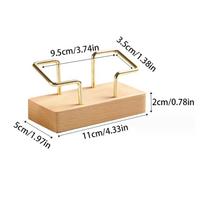 Wooden Business Card Holder Organizer Office Desk Display Stand Tabletop Home Storage Accessories A2