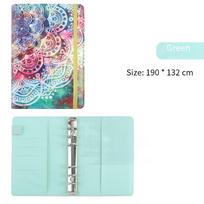 High Quality  A6 PU Loose-leaf Notebook Binder Budget Planner Agenda Cash Storage Elastic Band Tally Book Children's Gifts (as the picture,A6 5.3*7inth)