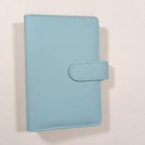 A4 A5 A6 Budget Binder File Holder Loose Leaf PU Leather Notebook Budget Binder with Prong Rings for Students Journal Business (as the picture,A6)