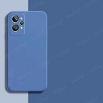 For Realme GT2 Pro Case Liquid Silicone Plain Rubber Protector Case For Realme GT2 Pro Neo2 Master Cover Realme GT 2 Pro Case For Realme GT2 Pro mėlyna
