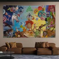 New Cool Rapper Trippie Redd Saint Michael Tapestry Wall Hanging Background Cloth Aesthetic Bedroom Party Room Decor 100X70CM