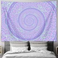 Purple Vortex Dreamy Wall Decor Tapestry  Bedroom and Living Room Background Wall Art Hanging Painting 100X70CM