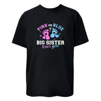 Baby Shower T-Shirt Big Sister T-Shirt Short Sleeves Tee Unisex T-Shirt S įvairiaspalvis