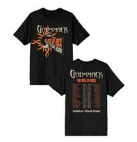 Godsmack The Rise Of Rock World Tour 2026 T Shirt S