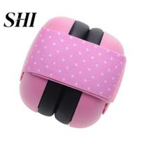 Baby Ear Covers for Loud Noises Headphones Adjustable Noise Cancelling Comfortable to Wear Defenders Infant Protection Earmuffs Babies 0-36 rožinė