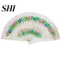 Folding Fan Hollow Out Double-sided Craft Gift Dancing Performance Printing Wood Spanish Hand Party Supplies Handheld balta