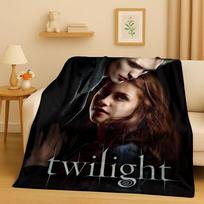 3D Saulėlydžio Saga Bella Edwardas Vampyrų Filmo Flanelinis Antklodė, Itin Minkštas Šiltas Pliušinis Apklotas Namams Miegamajam Lovai Sofai Dangalas Stovyklavimui 75X95CM