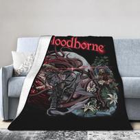 Bloodborne vaizdo žaidimo pledas Aksominė apdaila Nešiojamas Super šiltas pledas lovai, biurui, miegamojo užtiesalai 75X95CM