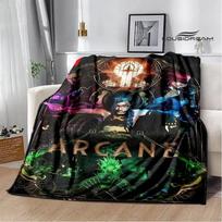 Arcane: League of Legends Cartoon Printing Blankets To Keep Warm, Soft and Comfortable Home Travel Bed Blanket Birthday Gift 75X95CM