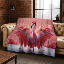 Rožinio flamingų paukščio gyvūno flanelinis pledas šiltas minkštas pledas miegamojo kambariui svetainei lovai kelionėms stovyklavimui iškylai dovana 75X95CM