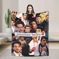 Šiltos minkštos antklodės Iškylai Jonathan Bailey Lovos užtiesalai Flanelinis lovatiesis ant sofos kėdės miegamojo lovos Raštas Miegamojo lovos užvalkalas 75X95CM