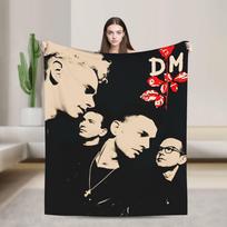 Depeches Juostos Režimas Antklodė Kelionės Biuro Flanelinė Lovatiesė Pledai Lauko Šiltai Individualios Kokybės Patalynė Dovana 75X95CM