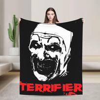 „The Terrifier“ siaubo filmo pledas Flanelinis Vasarinis Daugiafunkcis Lengvas Plonas Mėtomasis pledas Sofai Automobiliui Lovai 75X95CM
