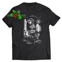 45 Peacemaker Revolver Patent 1875 TShirt 100 Cotton ONeck Summer Short Sleeve Casual Mens Tshirt Size S3XL S įvairiaspalvis