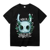 Novelty Hollow Knight Tee Shirt For Unisex Fashion Game Short Sleeve Plus Size T Shirt Christmas Gift Tshirt Cotton Fabric S įvairiaspalvis