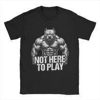 Funny Muscle Pitbull Bodybuilding Gym Workout TShirt for Unisex O Neck  Cotton T Shirts  Short Sleeve Tee Shirt Plus Size Tops S įvairiaspalvis
