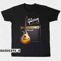 Gibson Les Paul Gitara Unisex Juodi Marškinėliai S-5XL Unisex Marškinėliai S įvairiaspalvis