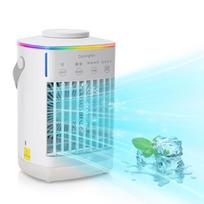 Mini USB Air Cooler Fan Desktop Small Evaporative Cooler Home Cooling Fan with Spray English gender neutral