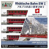 KATO N gauge Alps red passenger Ew I 4 both basic set 10-1413 model railroad pa