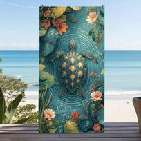 Ocean Sea Turtle Microfiber Beach Towel Quick Dry Sand Free Swim Blanket Highly Absorbent Bath Towels For Outdoor Surf 50x100cm