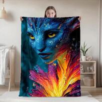 Kawaii A-Avatars Blankets Fluffy Blanket for Bed Camping Furry New Year Home and Decoration Bedspread the Anime Sofas Sofa Throw Size: 75*100cm, Weight: 230 GSM