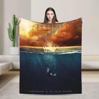Death Stranding Video Game Blanket Flannel All Season PC Gamer Portable Soft Throw Blankets for Travel Size: 75*100cm, Weight: 230 GSM