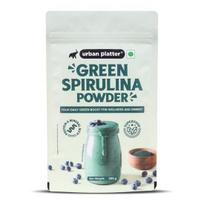 Urban Platter Gryni spirulinos milteliai, 300 g [Visiškai natūralus ir mineralais turtingas detoksikuojantis maisto papildas]