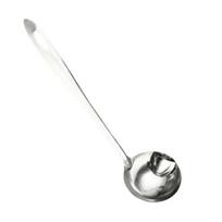 Stainless Steel Grease Separating Soup Spoon Dishwasher Safe Oil Removal Heat-Resistant Long Handle Spoon Kitchen Tool