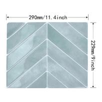 Durable Self-adhesive Peel and Stick Backsplash Waterproof 3D Wallpaper Home Decor Oil Proof Wall Tile for Kitchen Bathroom