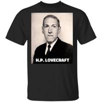 H.P. Lovecraft Horror Writer T shirt Horror Author Shirt G500 5.3 oz. T shirt S