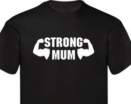 Strong Mum Shirt, Mama T-Shirt Gift For Mummy Shirt, Mother's Day Gift For Mom Life Shirt, Birthday Mom Family Presents Xmas Gift Tee Tops 3XL