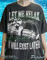 Let Me Relax Comfort Colors® Tshirt, Raccoon 90S Bootleg Tees, Funny Trash Panda Sweater, Retro Grunge Tanktop, Lazy Exist Later Gift 3XL