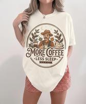 Stardew Valley Shirt More Coffee Less Sleep T-Shirt Junimo Cozy Gaming Gift Farmer T-shirt Indie Video Game Art Pelican Town Fan 3XL