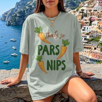Stardew Valley Shirt Thats So Parsnips Carrot Pun T-Shirt T-shirt Cozy Games Gift Gamer Merch Farming Video Game Fan Art Cute Vegetable S