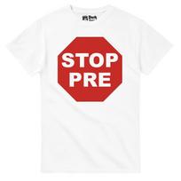 Steve Prefontaine Running Tee - STOP PRE Graphic Design L