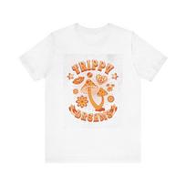 Trippy Dreams Mushroom Tee | Retro 70s Psychedelic Flowers Peace S