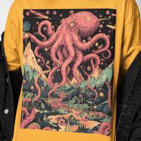 Eye Balls Octopus Surreal T-Shirt | Trippy Octopus Graphic Shirt | Eldritch Eye Creature Art Tee | Gift for Art Lovers 4XL