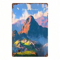 Retro metaliniai paveikslai, baldai, svetainės dekoracija 20x30cm (Multicolor,TYA-1081401-20x30) įvairiaspalvis