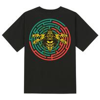 Khan 6312 Ktb0031 Bumblebee Maze Short Sleeve T-Shirt - Black Black/L