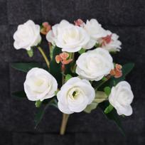 1Pc Eucalyptus single stem ten rose artificial flowers, for birthday gifts home decoration balta