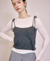 Povere Madel Sleeveless Knit_Charcoal Charcoal/Os