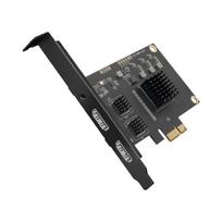 Internal 2-Channel HDMI Video Capture Card, PCIe, 1080P*60Hz, 2x4K*30Hz Input, Mode Switch, Aluminum Case for Win/Mac/Linux juoda