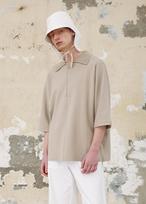Umamung Elastic Viscos Half Zipup Pullover_Skin L/Free