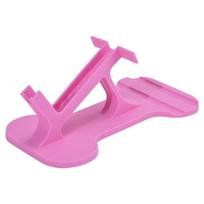 Non-Slip Side-lying Phone Holder Curved Design Cellphone Stand Mount  For Lying Down rožinė