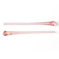 Eyeglass Holder Plank Round Hole Eyeglass Accessories Legs Sleeve Glasses Foot Cover Ear Hooks rožinė