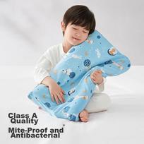 KUB Children's Latex Pillow, 94% Thai Natural Latex, Baby Nap Pillow, Honeycomb Breathable, All-Season Use - Good Night Starry Sky