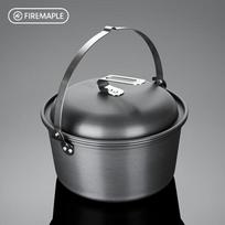 FIRE-MAPLE Mini Hanging Steamer Pot, Outdoor Hanging Steamer with Steaming Tray, Wilderness Camping Steam Cooker, Single-Pot Soup Pot And Hot Pot