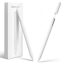 WKZP023A Metal Fast Charging USB-C Stylus Pen for iPad Pro/Air/Mini with Magnetic Attachment Replaceable Nib Undo/Eraser Buttons balta