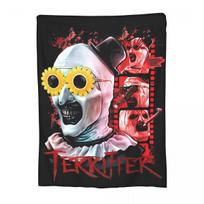 Terrifier Art The Clown Blanket Fleece Textile Decor Portable Lightweight Throw Blanket for Sofa Couch Bedspread Size: 75*100cm, Weight: 230 GSM