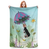 The Little Mole Cartoon Animal Blanket Cozy Soft Throw Blankets for Sofa 50x60 Inch Multiple Sizes Rug Piece Size: 75*100cm, Weight: 230 GSM